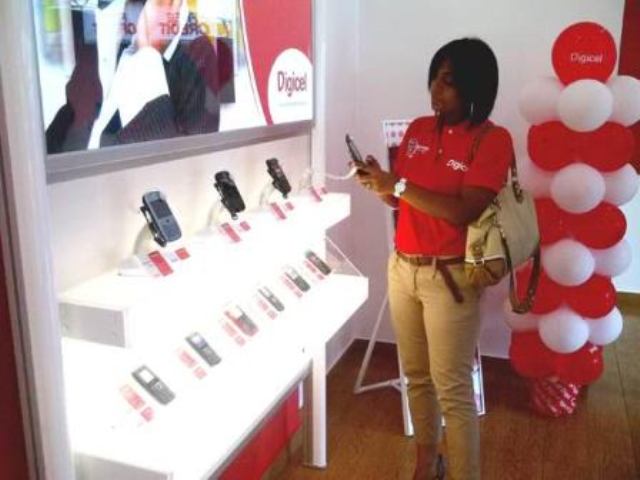 Digicel's new branch on Water and Commerce Streets