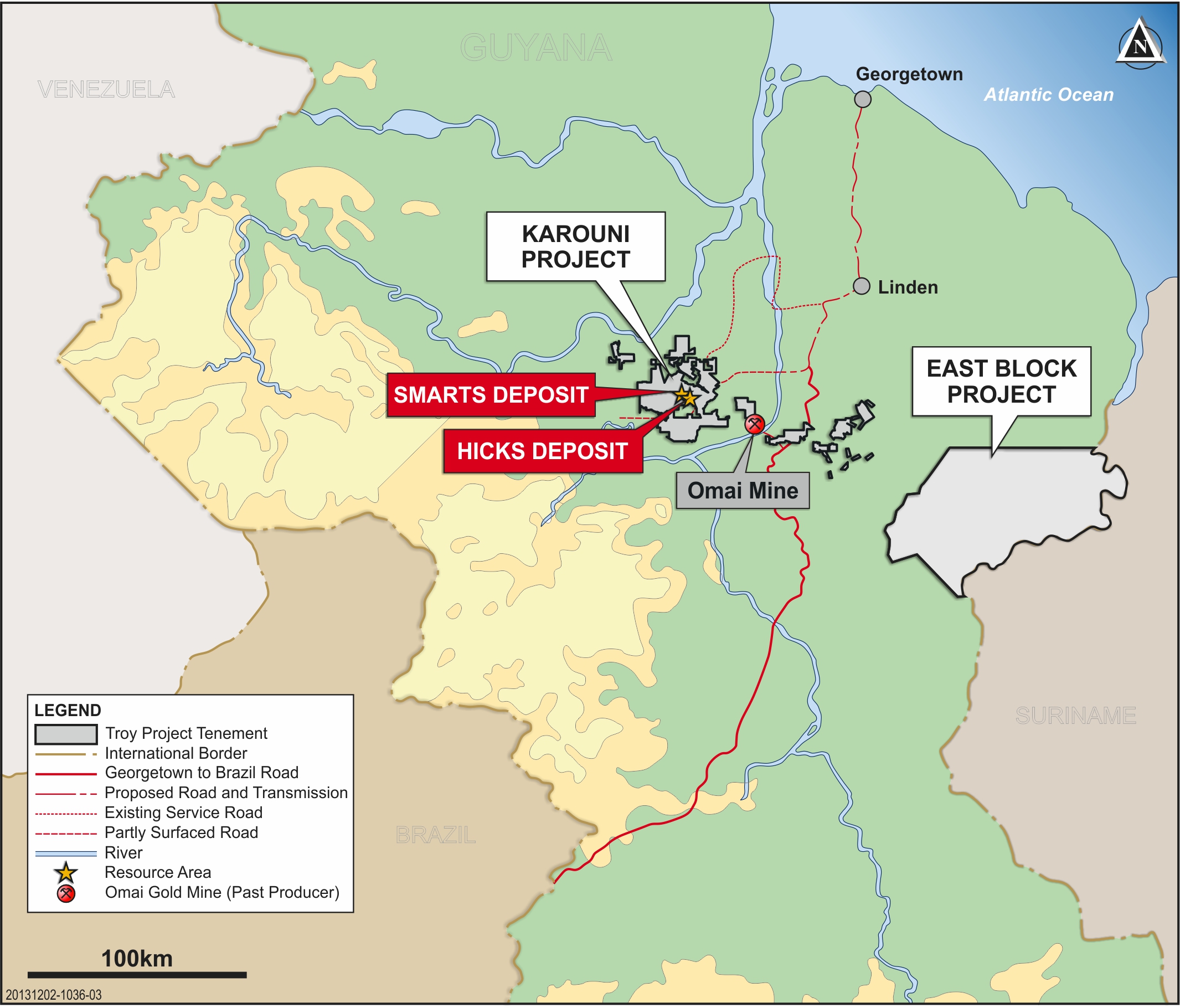 Troy Resources Limited, Guyana