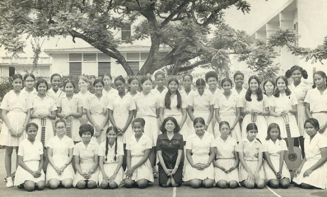 Students from Form 3A at St Rose's High school