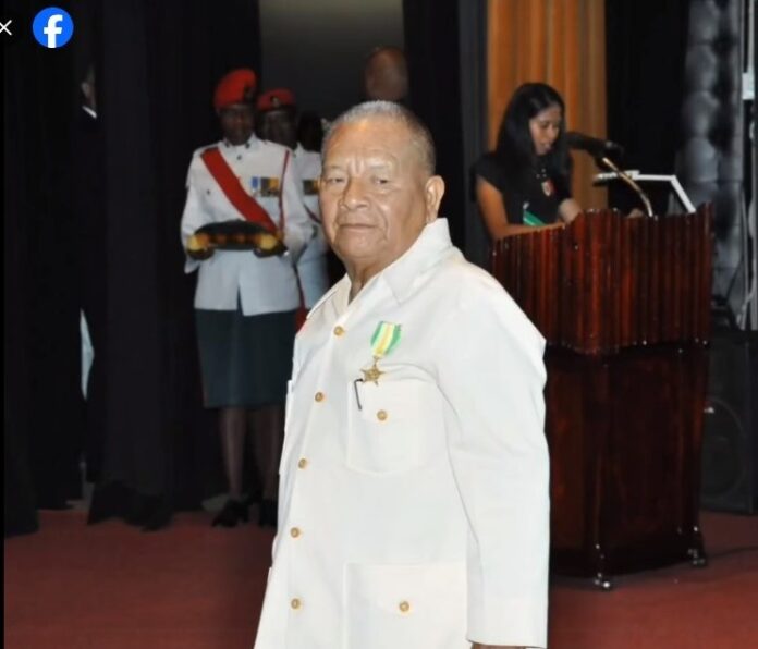 Phillip Duncan JP, AA in October 2016 after being conferred with the Golden Arrow of Achievement (A.A.) by then President David Granger